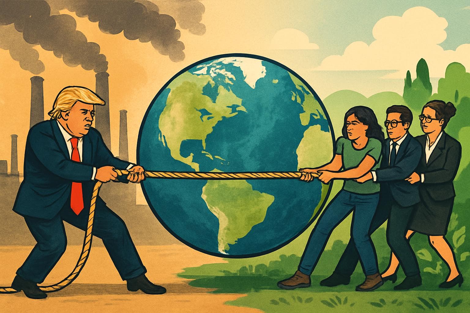 Tug-of-war over Earth between Trump administration and environmentalists