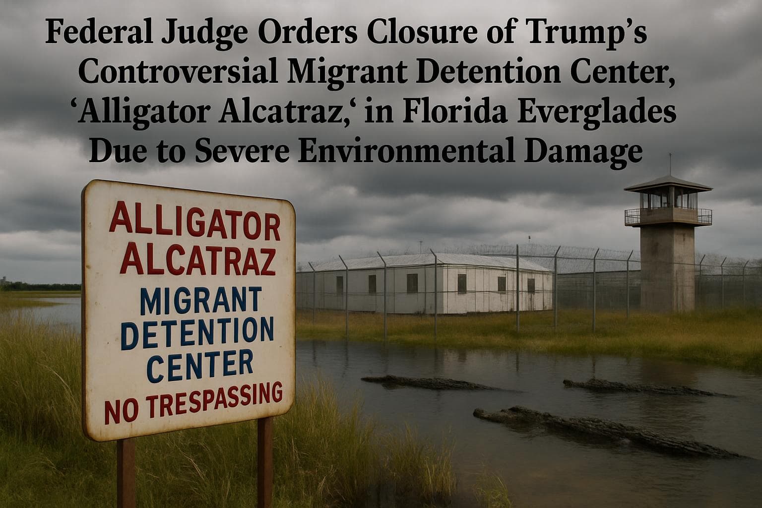 Federal judge orders closure of Trump's detention center