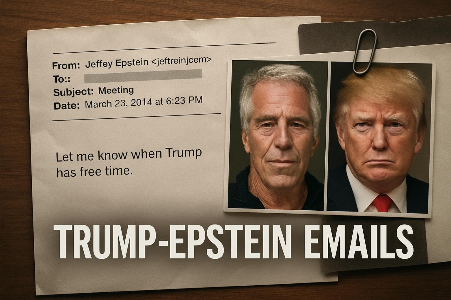 Emails suggesting connections between Trump and Epstein