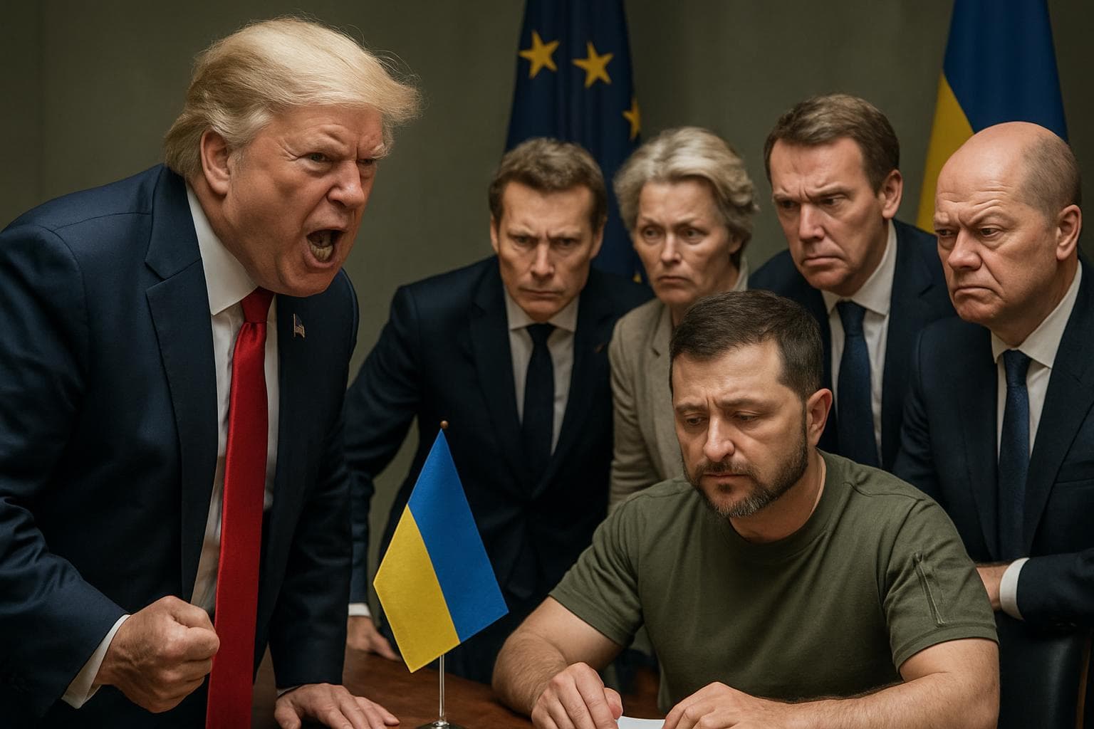 Trump criticizing European leaders on Ukraine stance