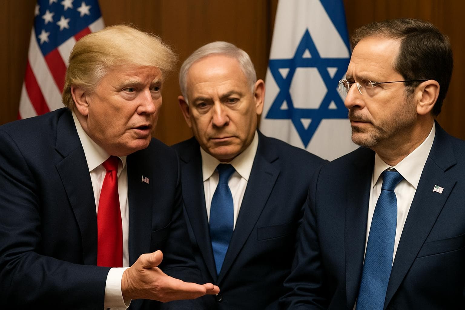 Donald Trump appeals to Israeli President Isaac Herzog for Netanyahu pardon