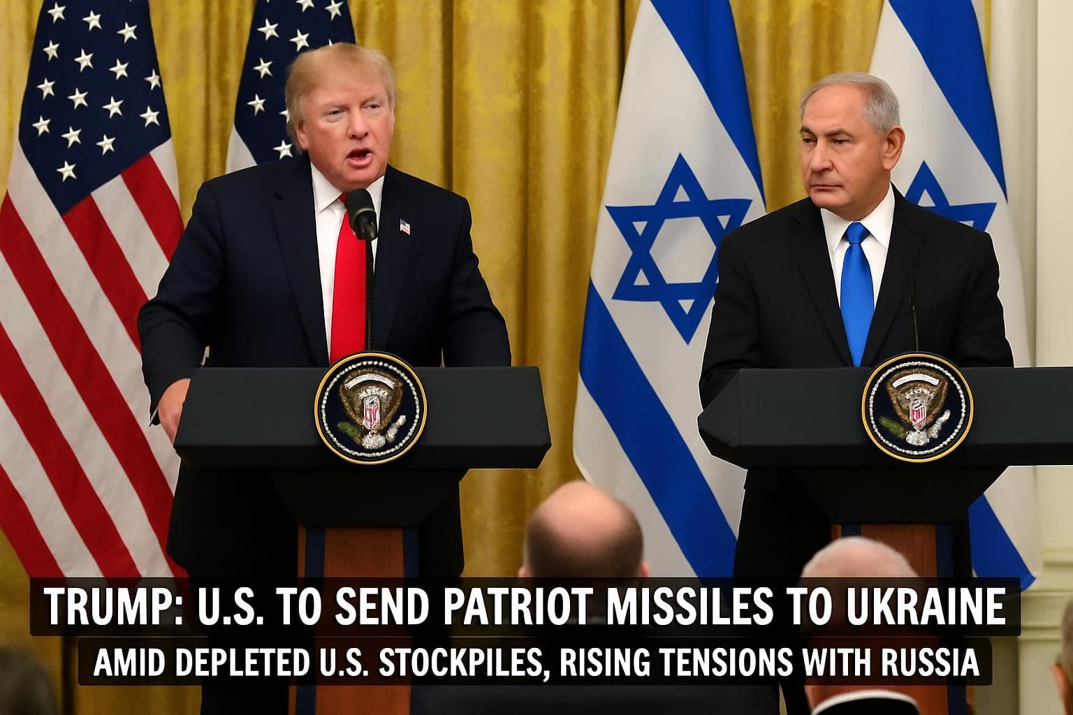 President Trump and PM Netanyahu at a news conference