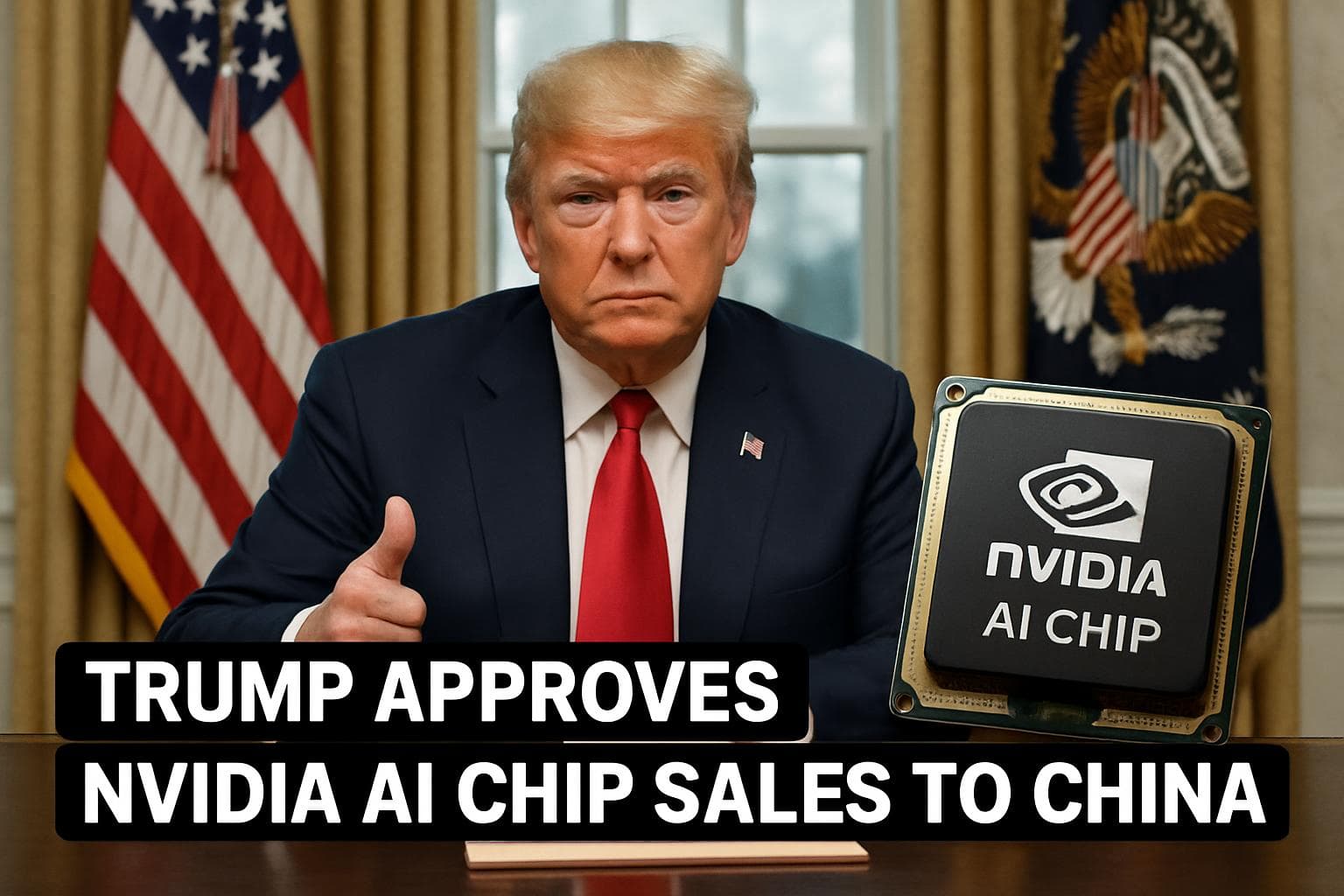 President Trump approves Nvidia AI chip sales to China
