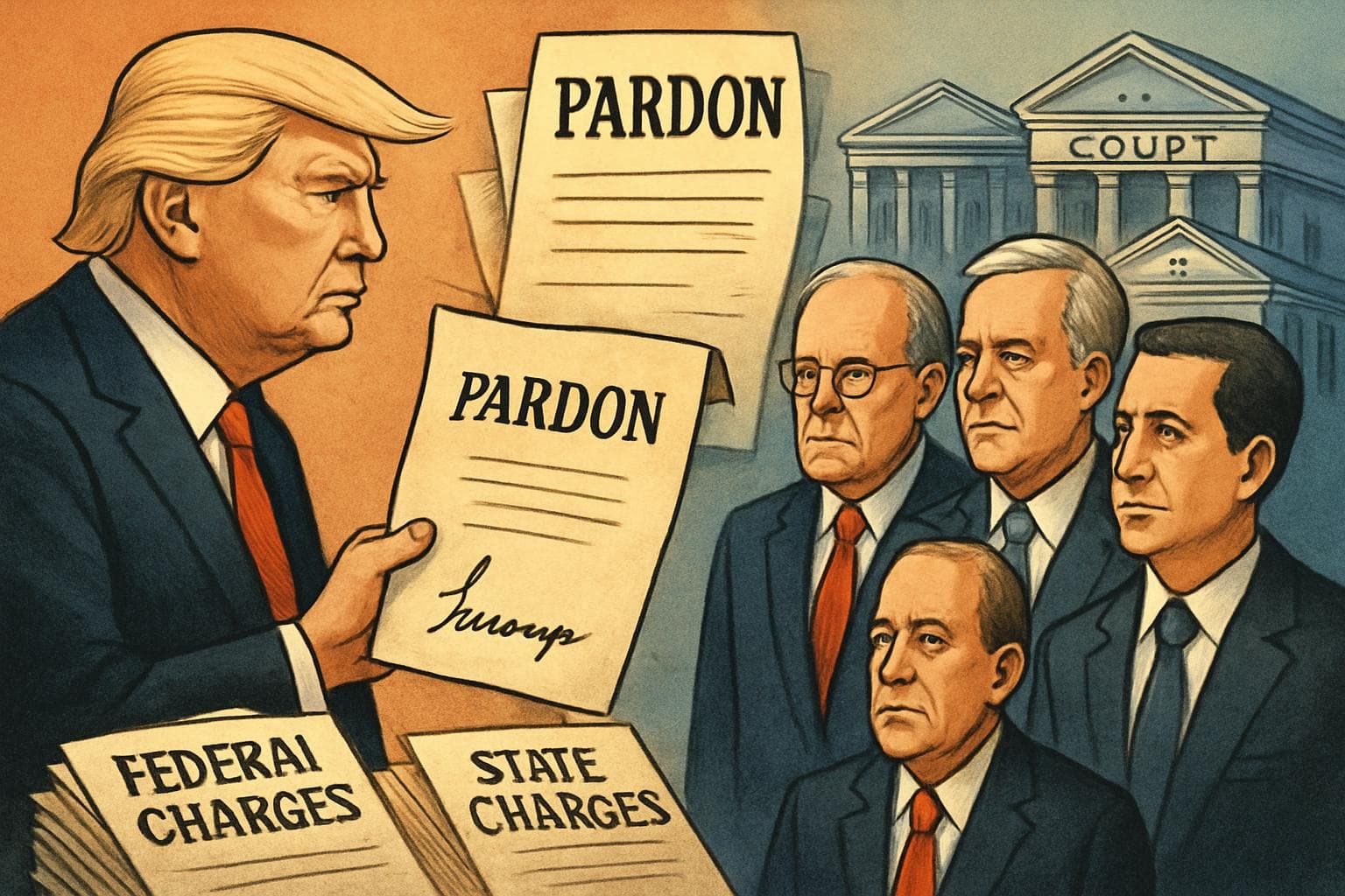 Trump granting pardons to Giuliani and Meadows with legal backdrop