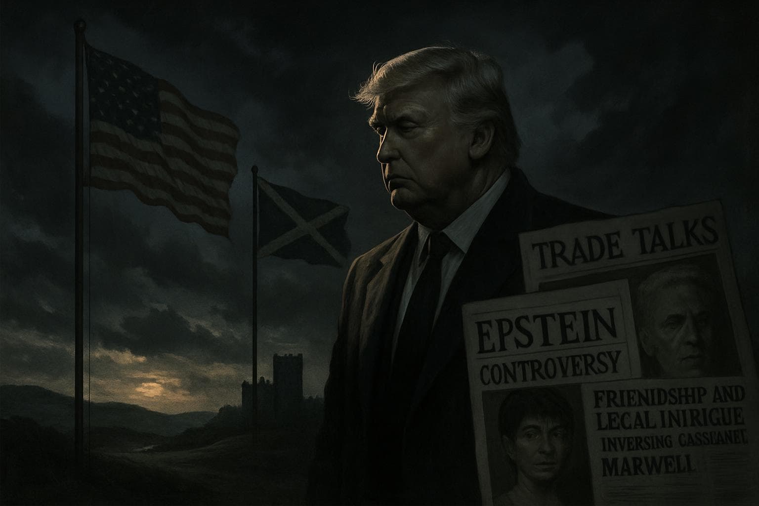 Donald Trump in Scotland amid controversy