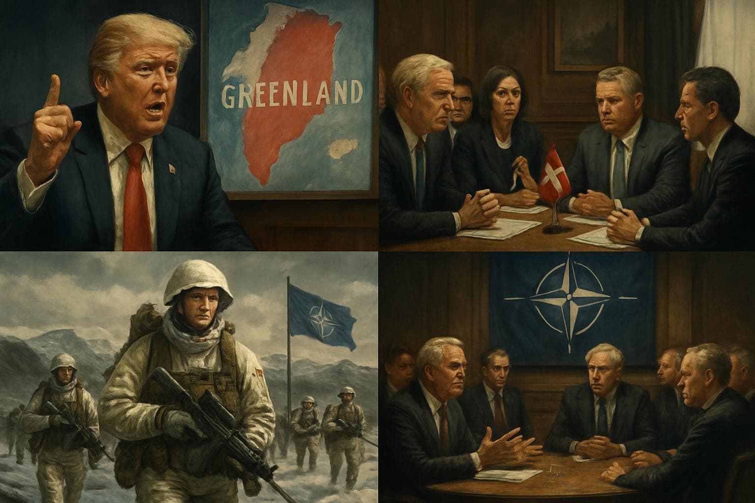 President Trump and congressional delegation in diplomatic meeting over Greenland
