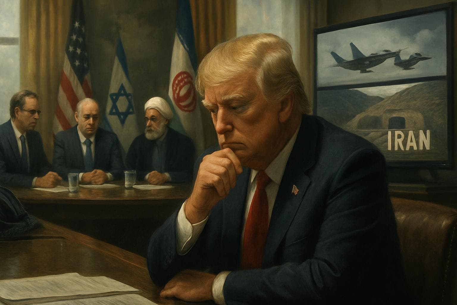 President Trump in discussion about US role in Israel-Iran conflict