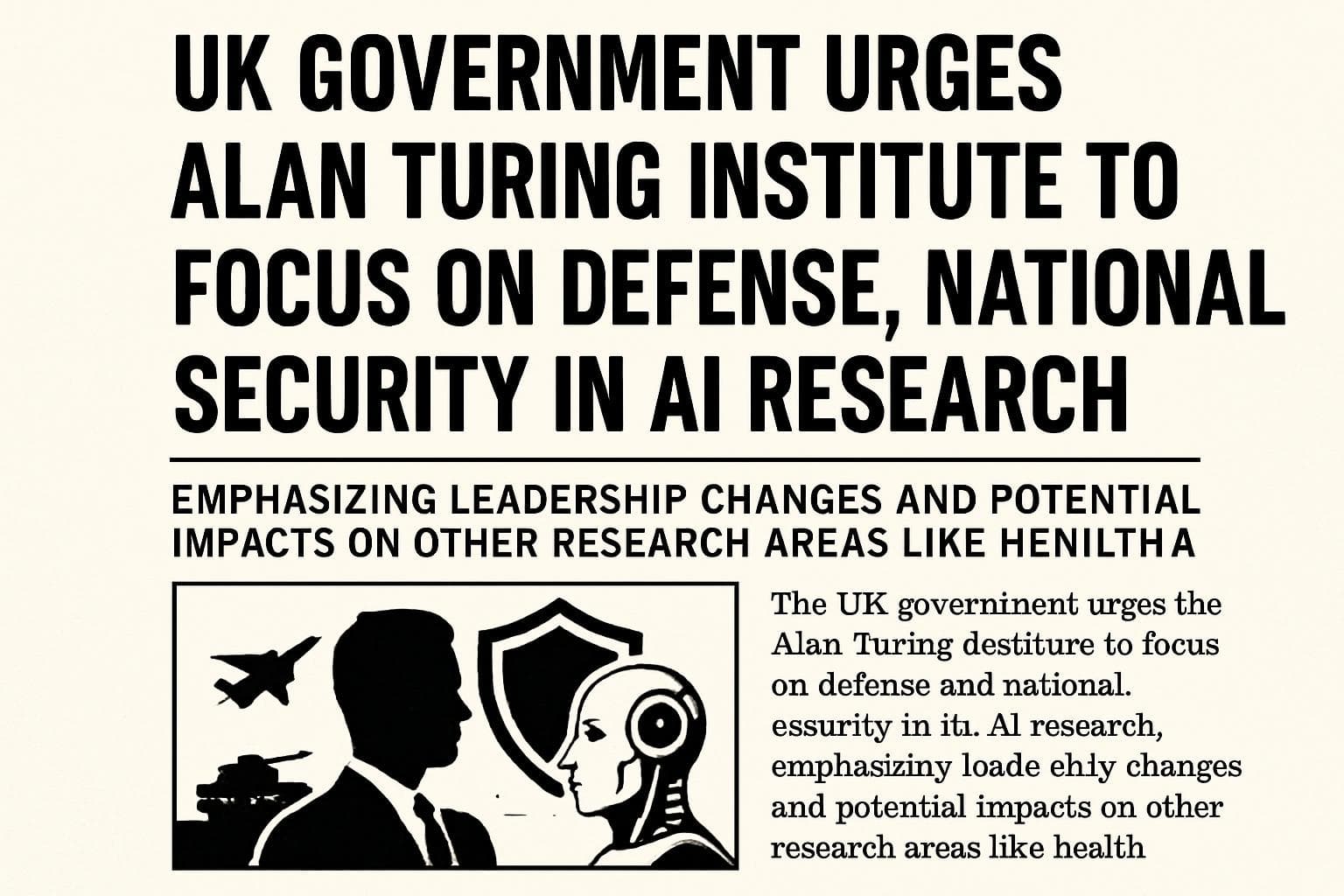 UK government emphasizes AI research in defense