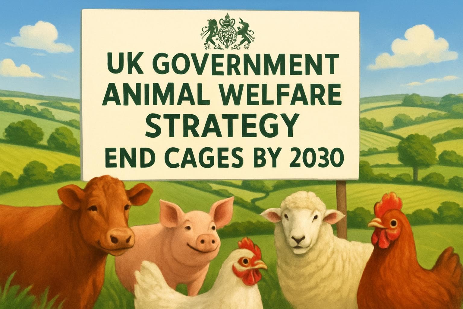 UK government animal welfare strategy with farm animals