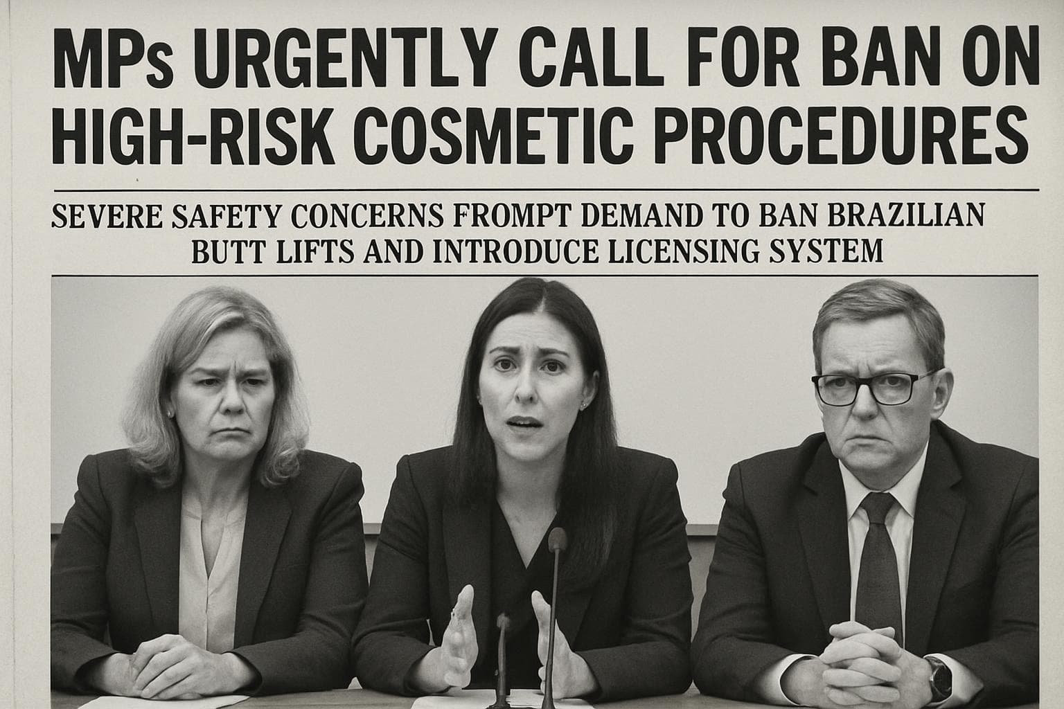 Group of MPs discussing ban on high-risk cosmetic procedures