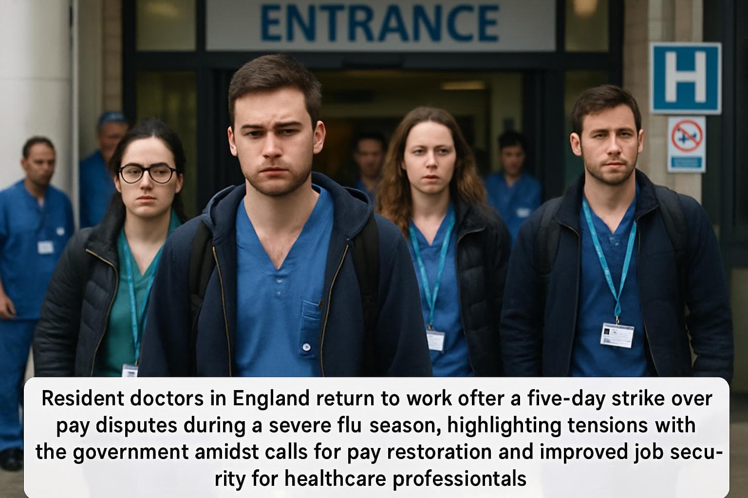 Resident doctors in England returning to work after strike