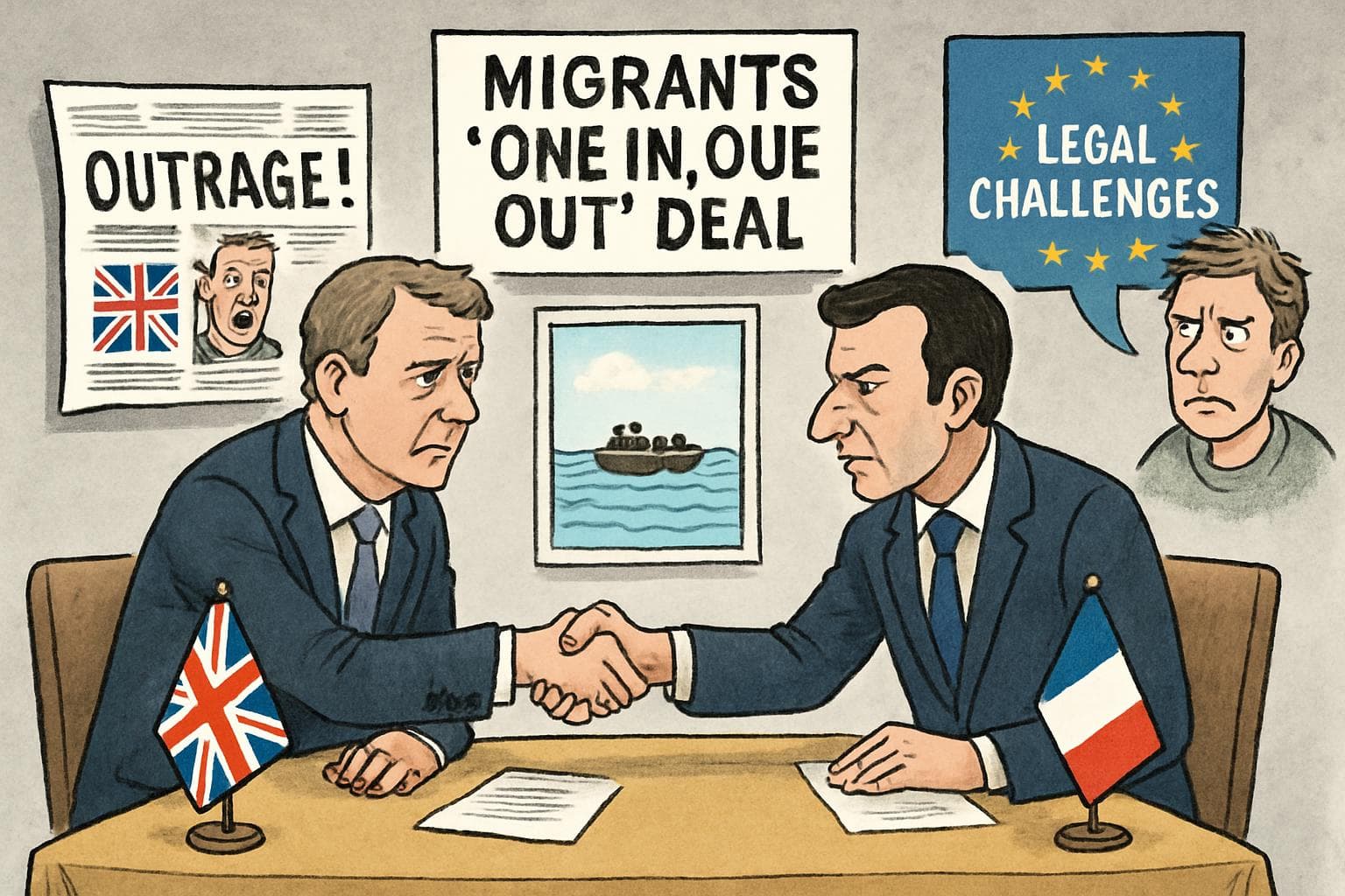 UK and France diplomats negotiating over migrant deal