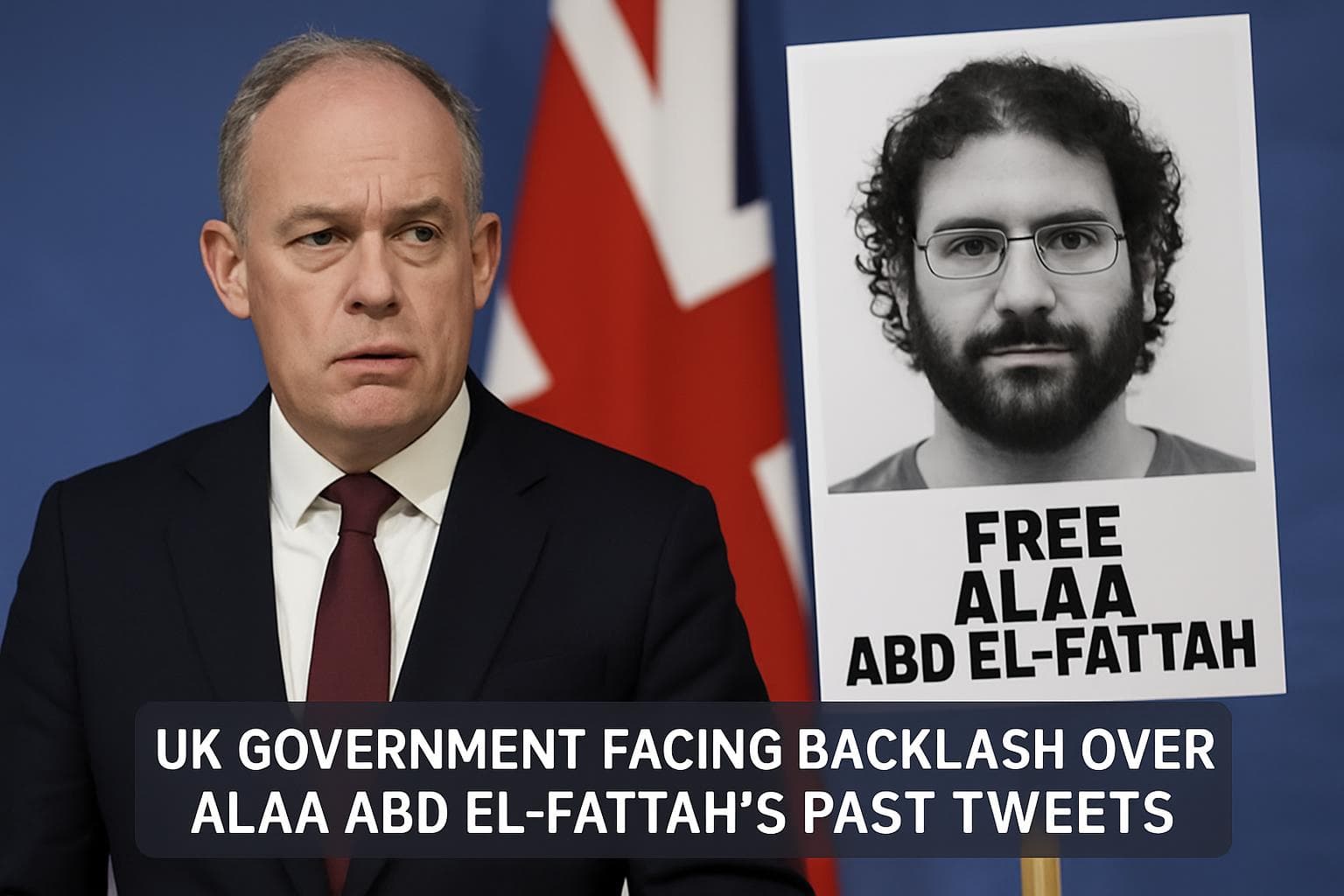 UK government faces backlash over Alaa Abd el-Fattah's tweets