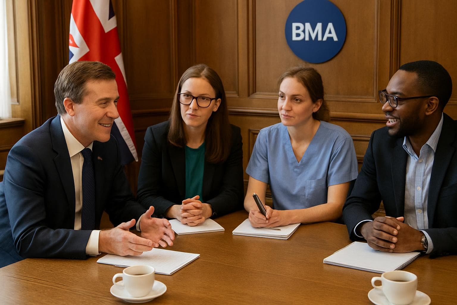 UK Health Secretary and BMA representatives in discussion