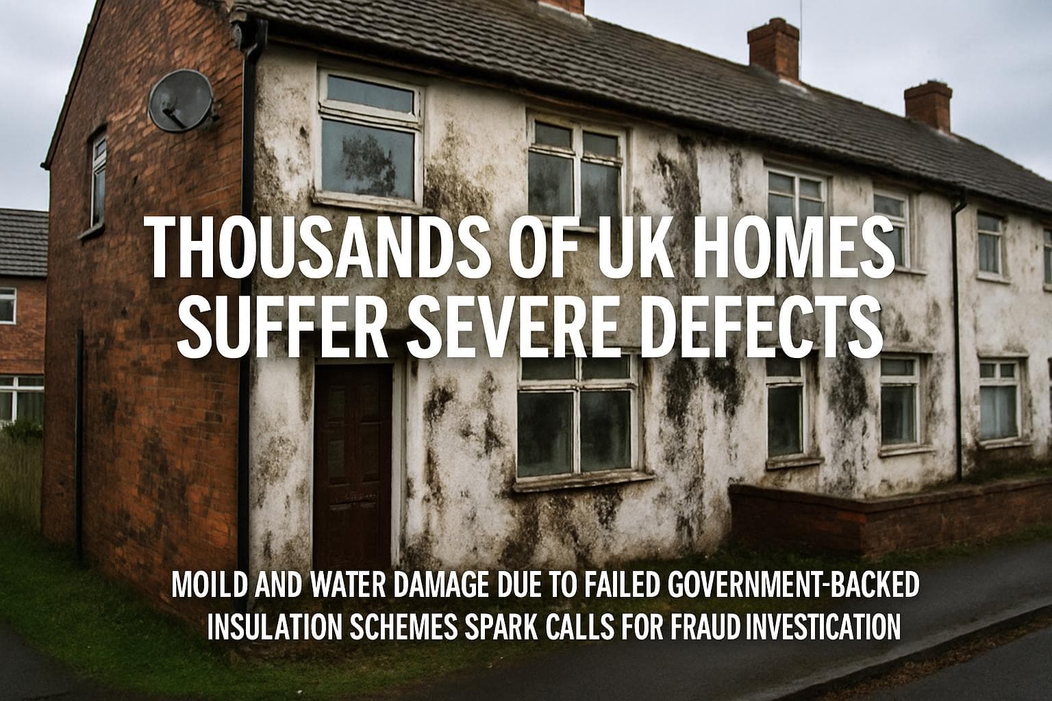 UK homes with mold and water damage from insulation issues