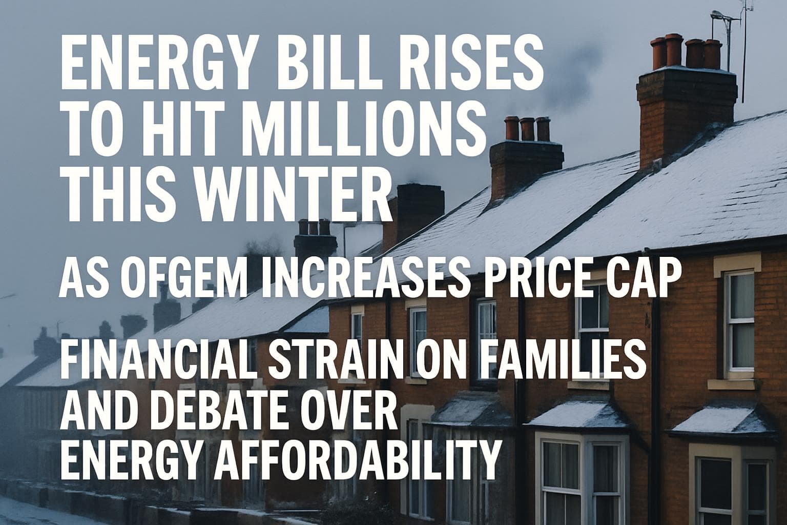 UK households facing rising energy bills this winter