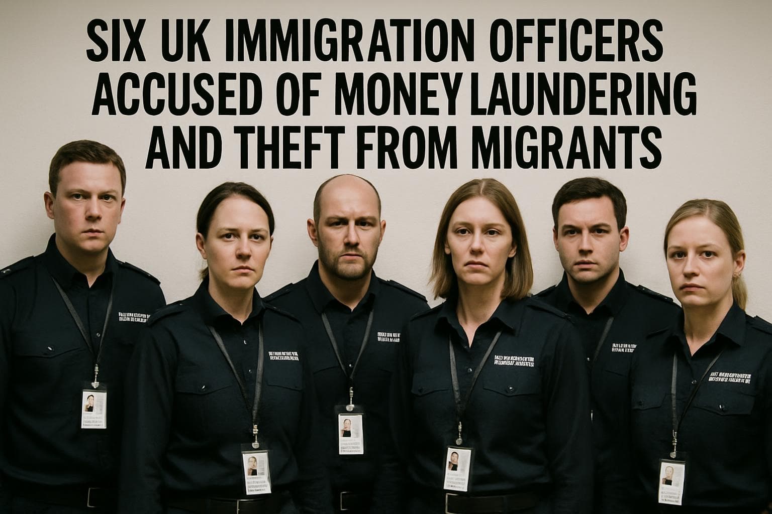 Six UK immigration officers accused of money laundering
