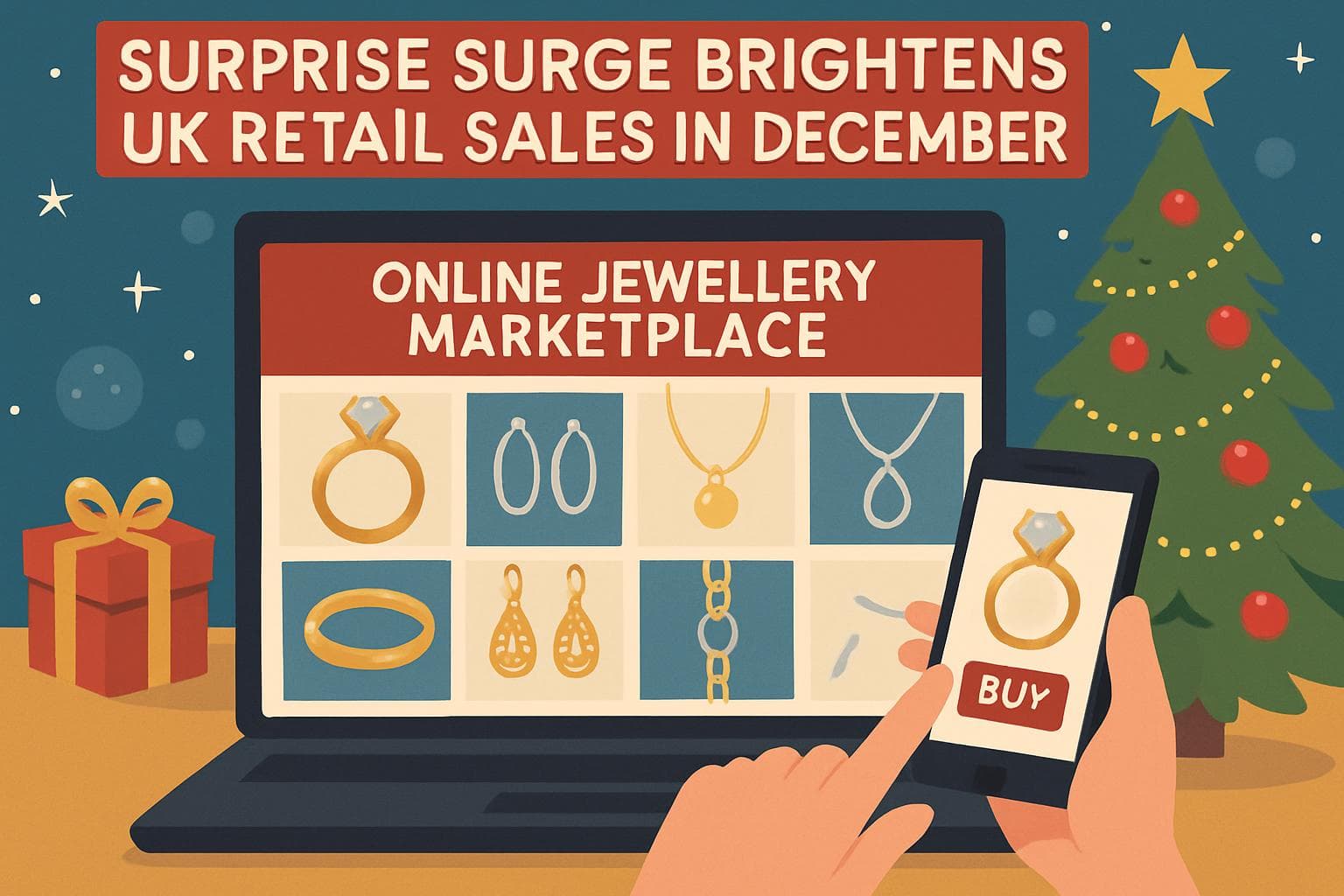 Online jewellery marketplace with gold and silver pieces