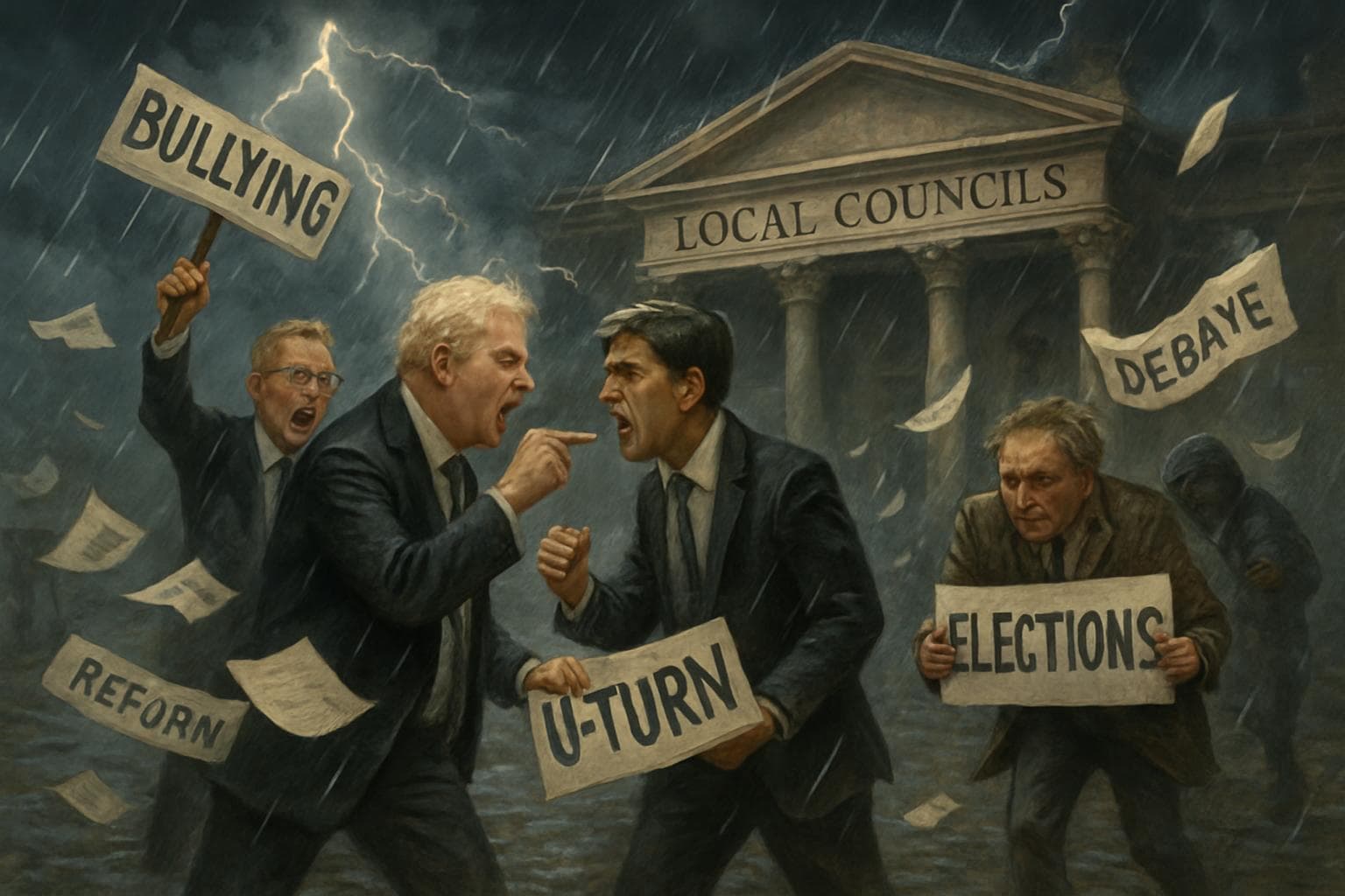 UK local councils in turmoil over election organization