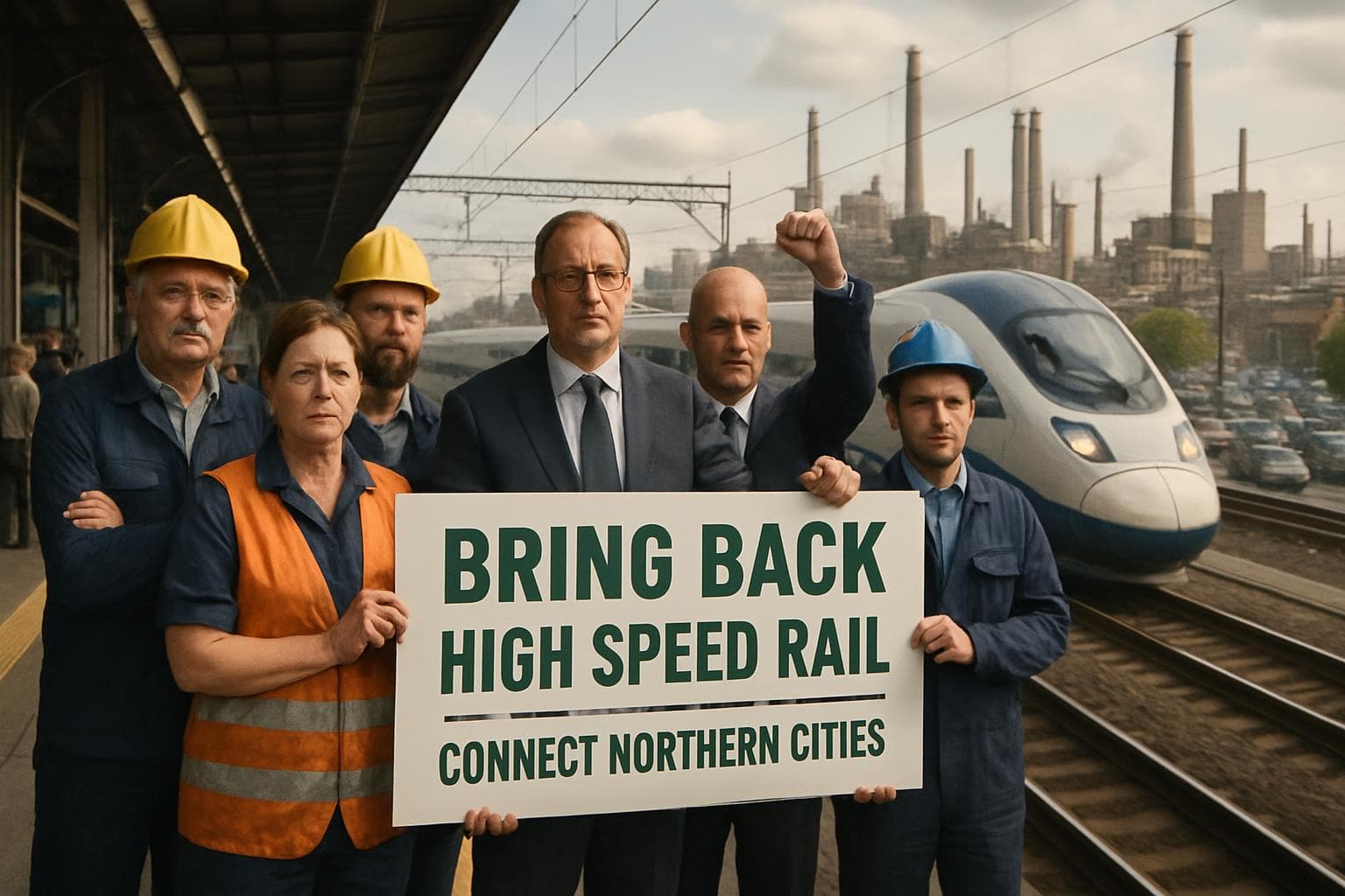 UK manufacturers on rail platform advocating train project