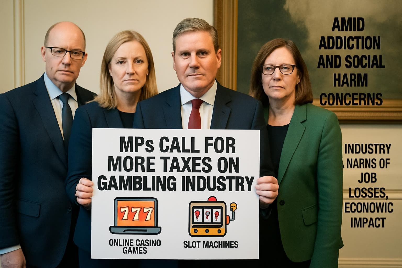 UK MPs discussing increased taxes on online gambling