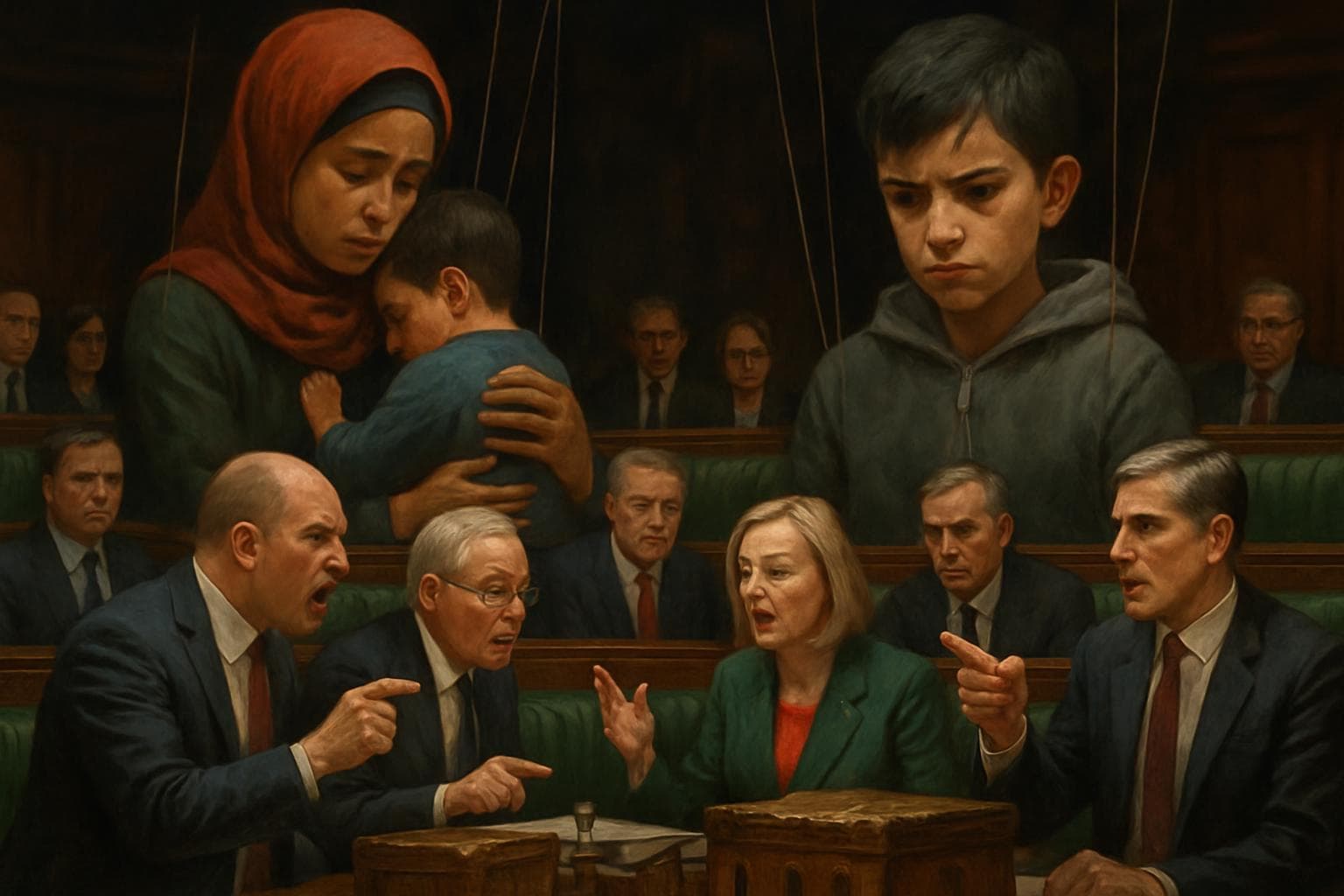 UK officials debating asylum reforms in parliament