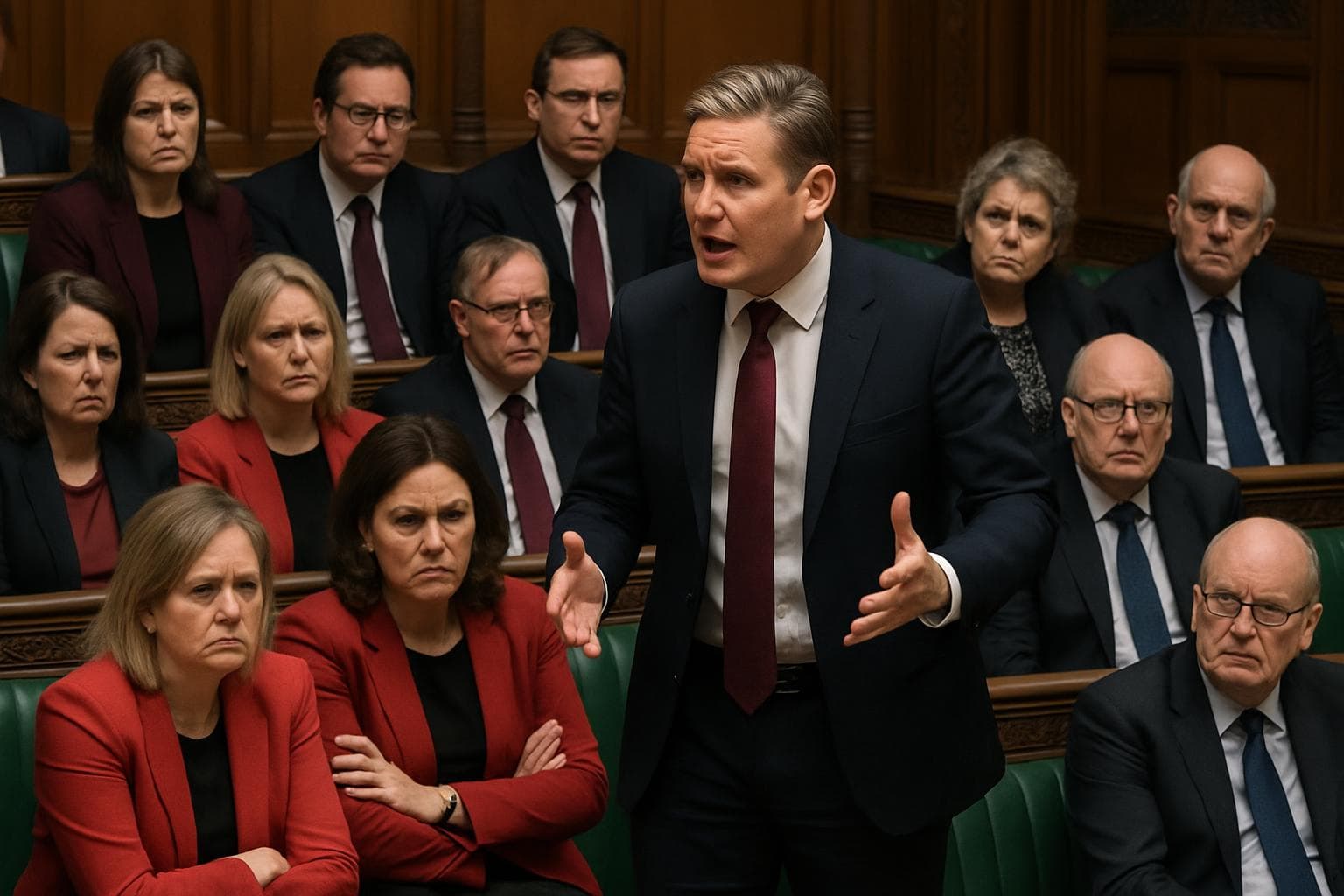 Labour MPs in UK Parliament debating welfare reforms