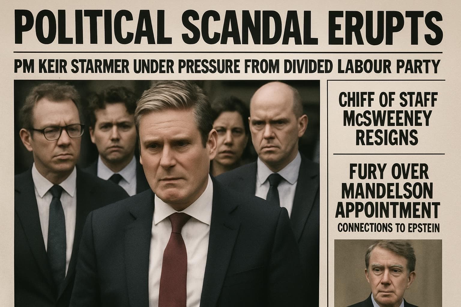 UK Prime Minister Keir Starmer under political pressure