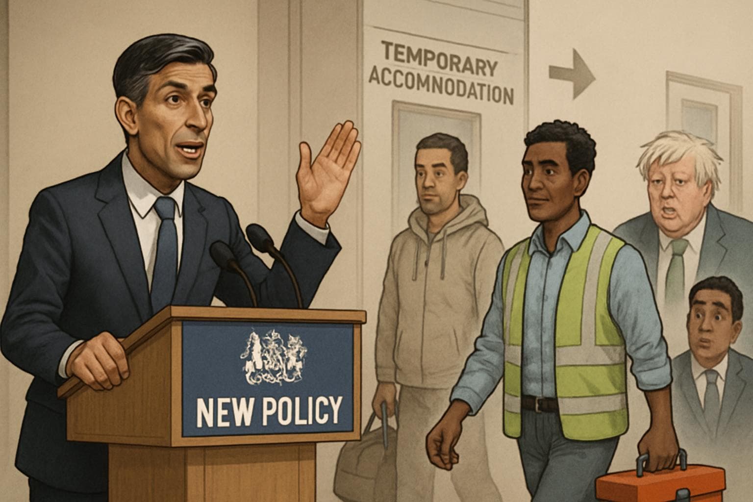 UK official announces new policy on asylum seekers' workforce transition