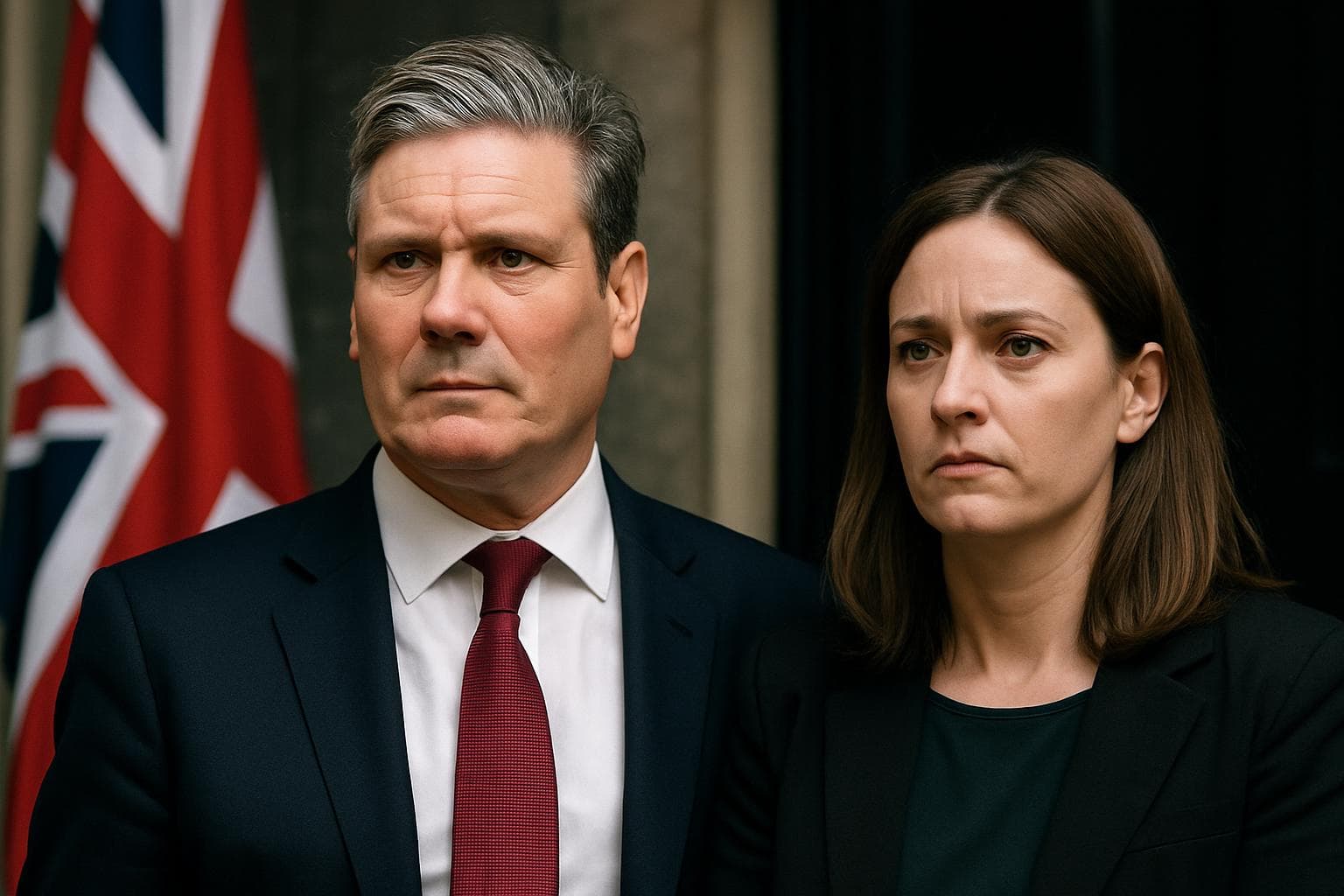 UK Prime Minister Keir Starmer with chief of staff