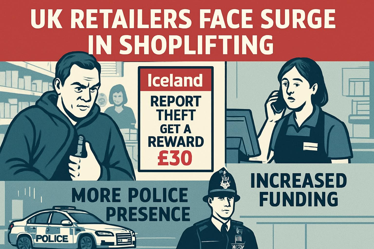 UK retailers implementing measures against rising shoplifting