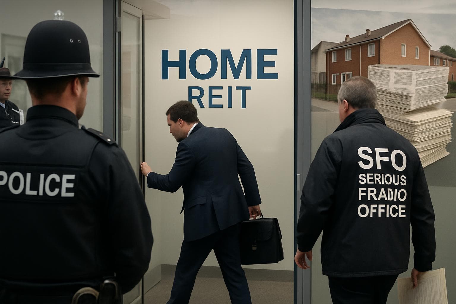 Police and agents raiding Home REIT office with documents