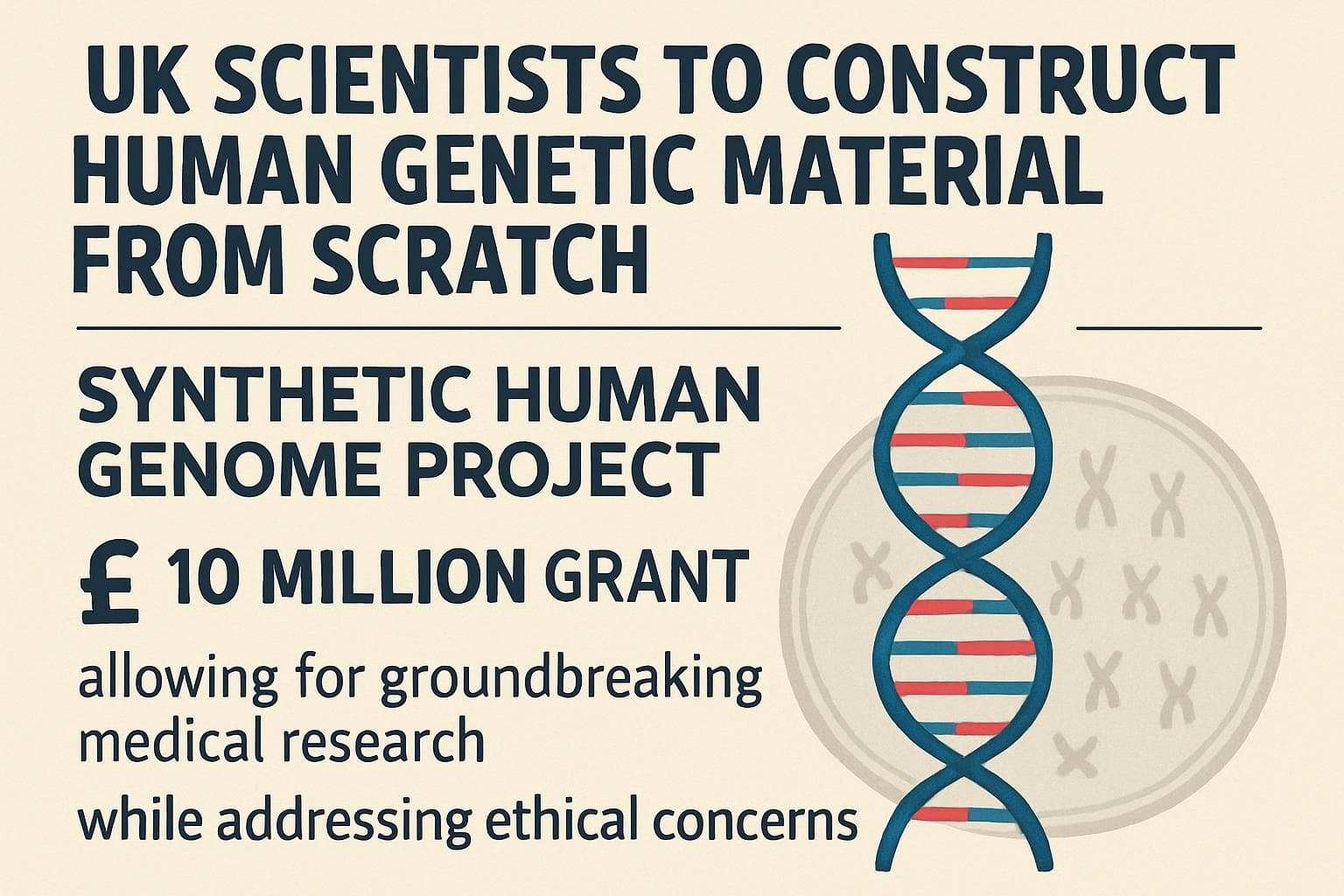 Scientists working on the Synthetic Human Genome Project in the UK