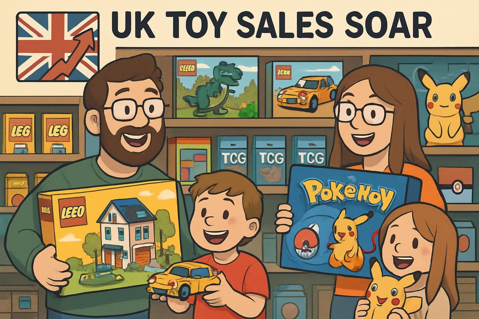 UK toy sales rise with Lego and Pokémon popularity