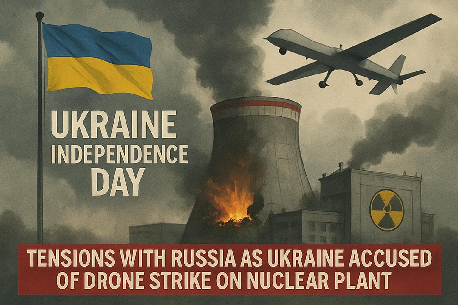 Ukraine Independence Day with tensions over Kursk drone strike