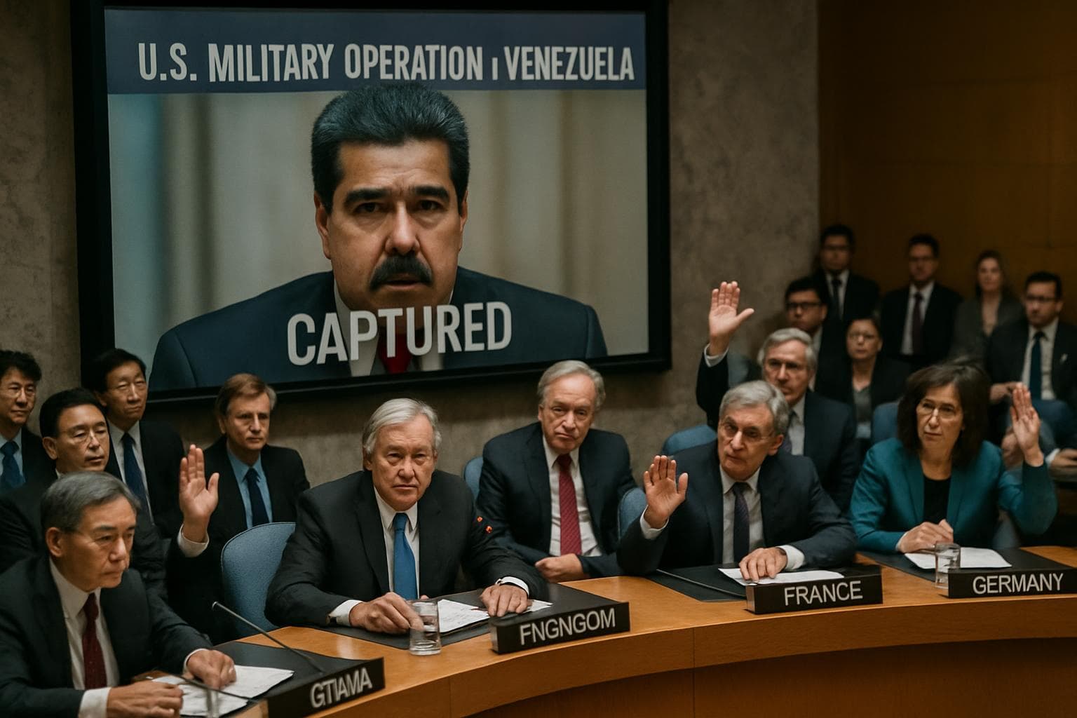 Global leaders at UN meeting discussing US operation in Venezuela