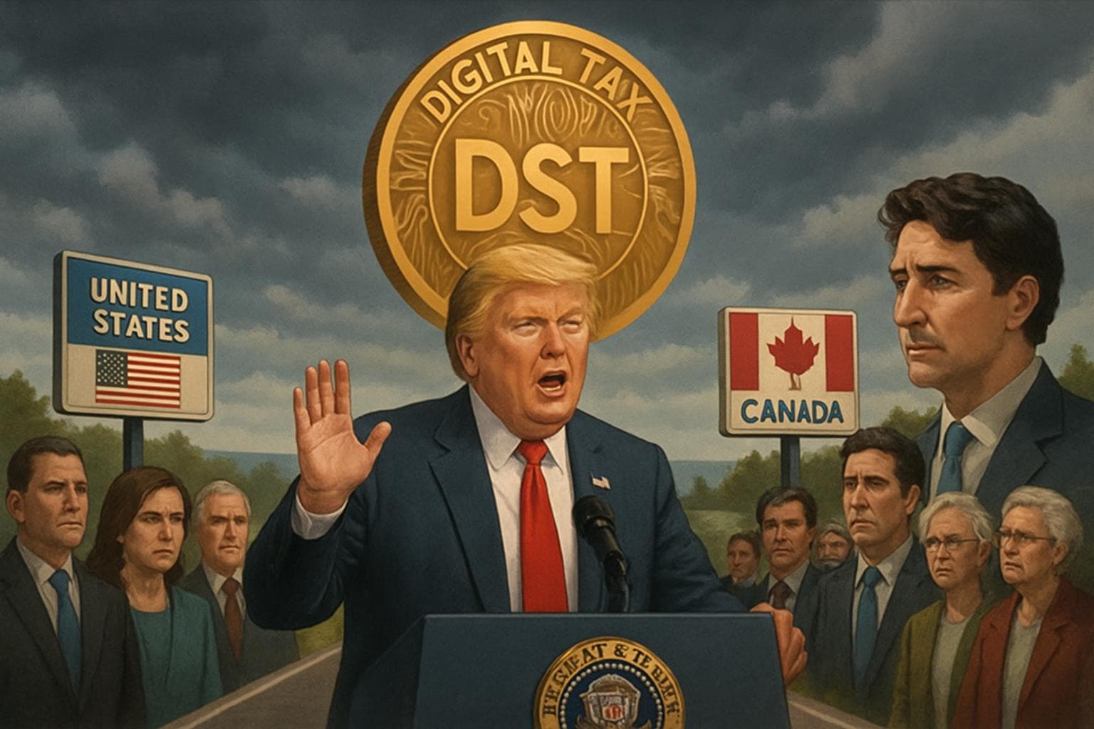 President Trump halts trade talks over digital tax