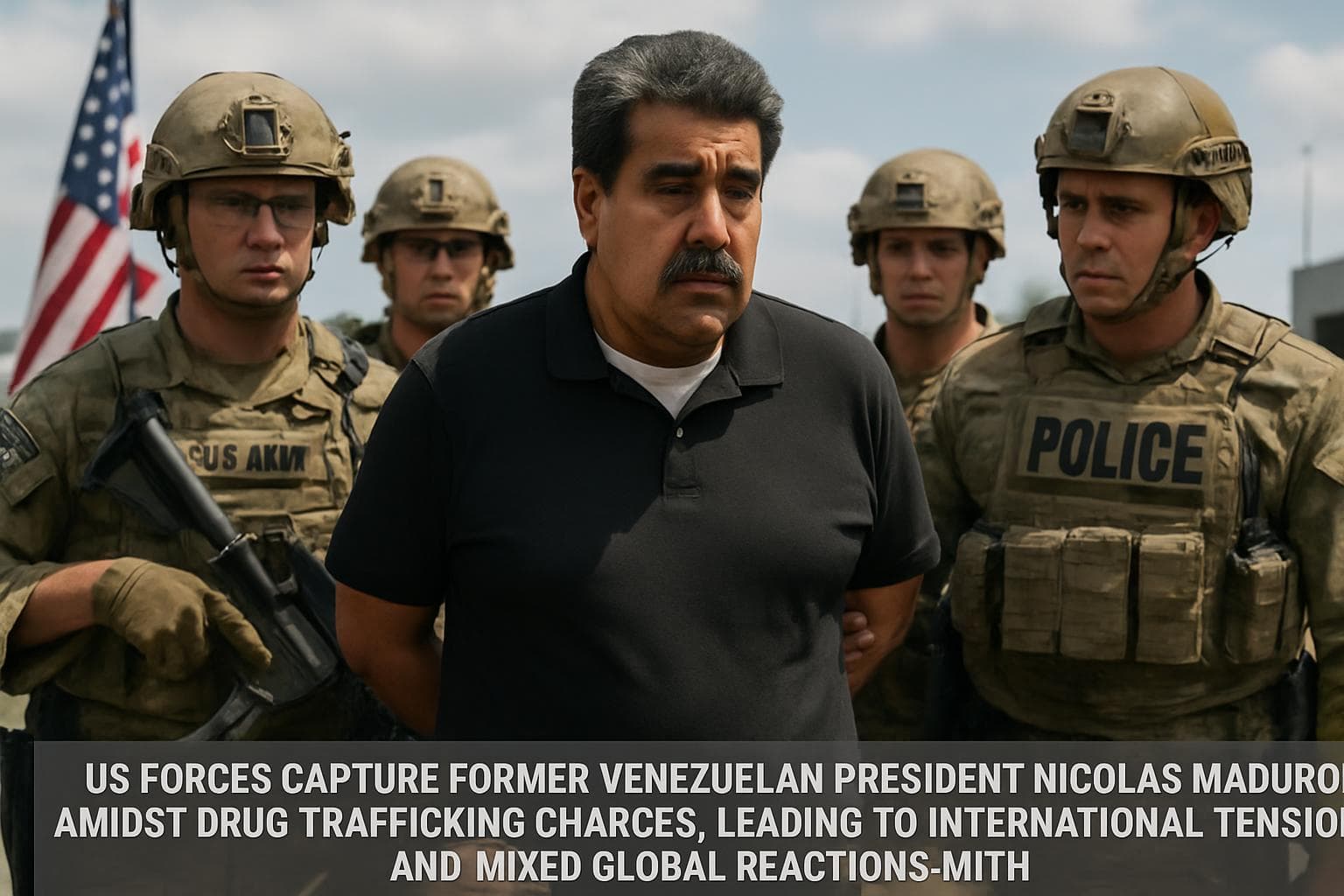 US forces capturing former Venezuelan president Nicolás Maduro