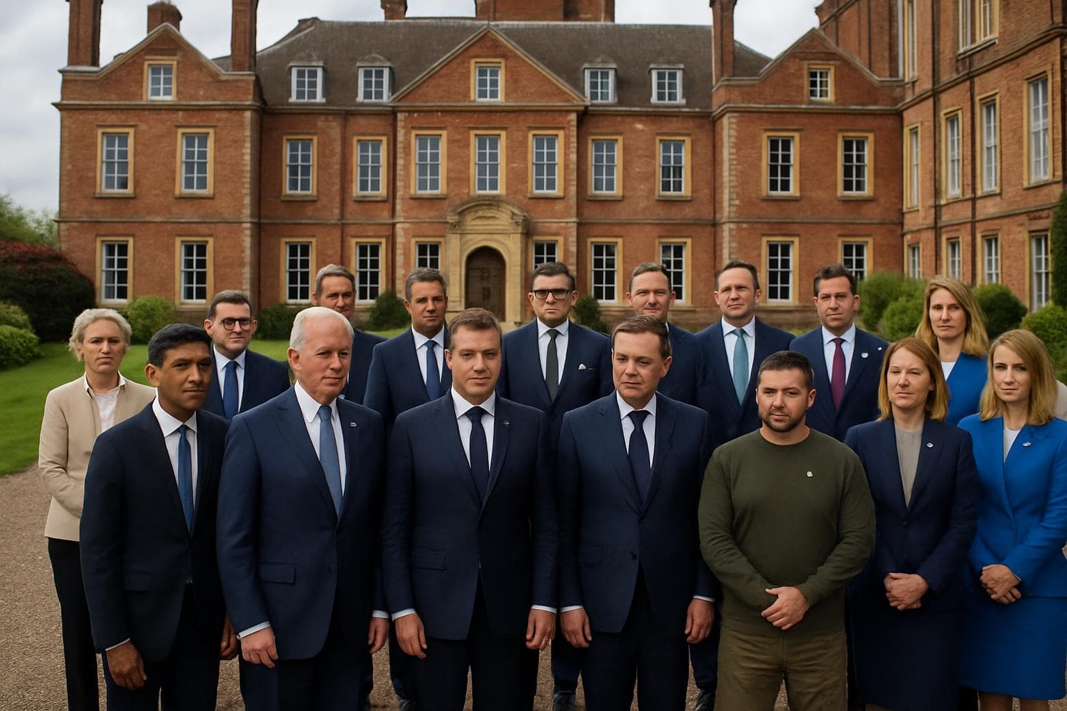 US and European leaders at Chevening House discussing Ukraine