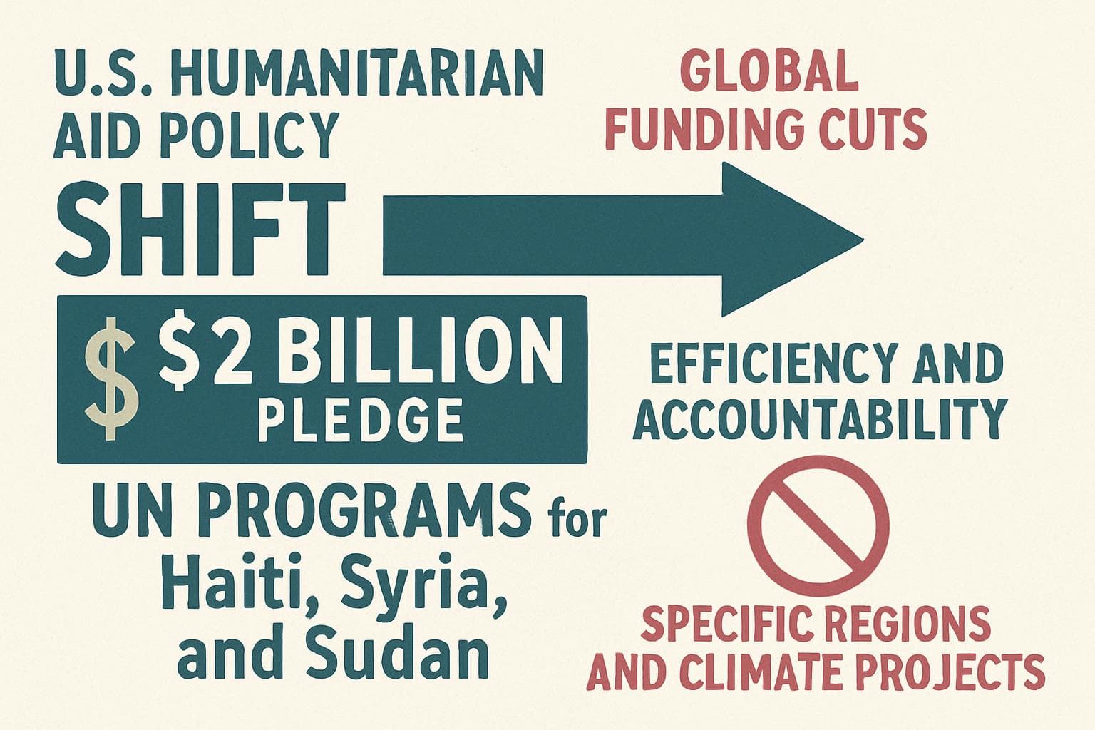 Representation of US $2 billion pledge to UN programs