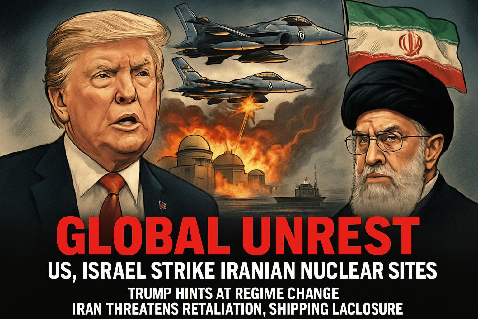 US and Israeli military operations near Iranian nuclear sites