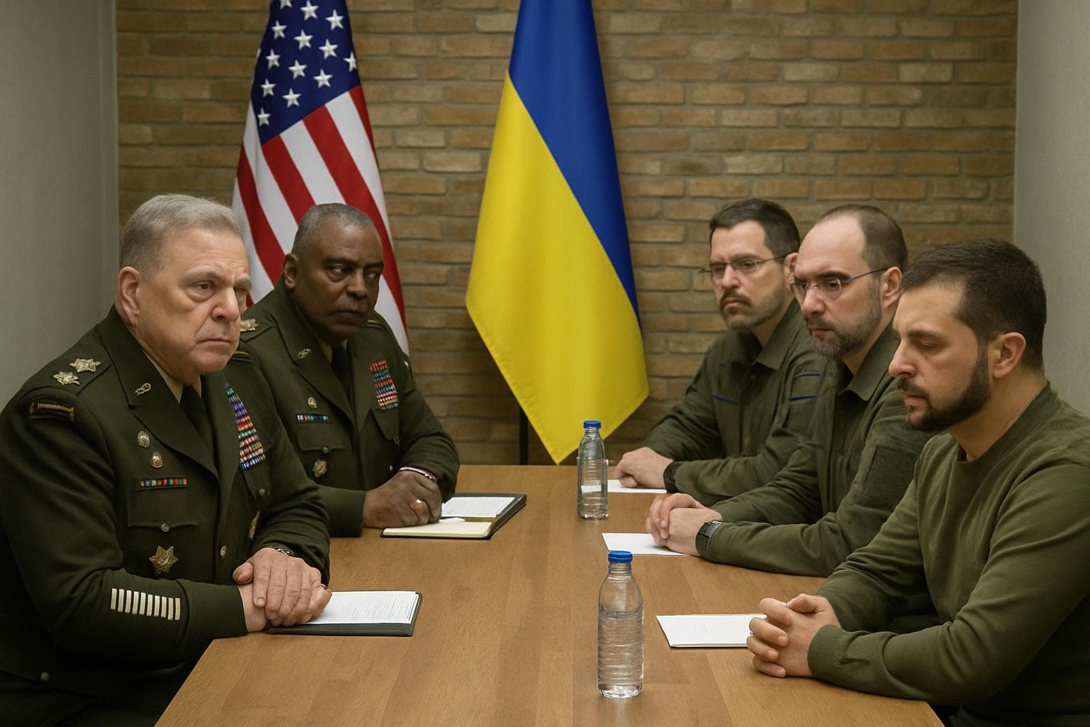 US military officials meeting Ukrainian leaders in Kyiv