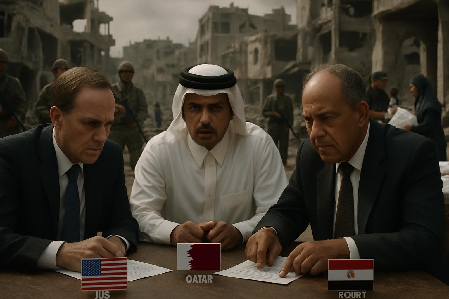 Mediators from US, Qatar, and Egypt in Gaza negotiations