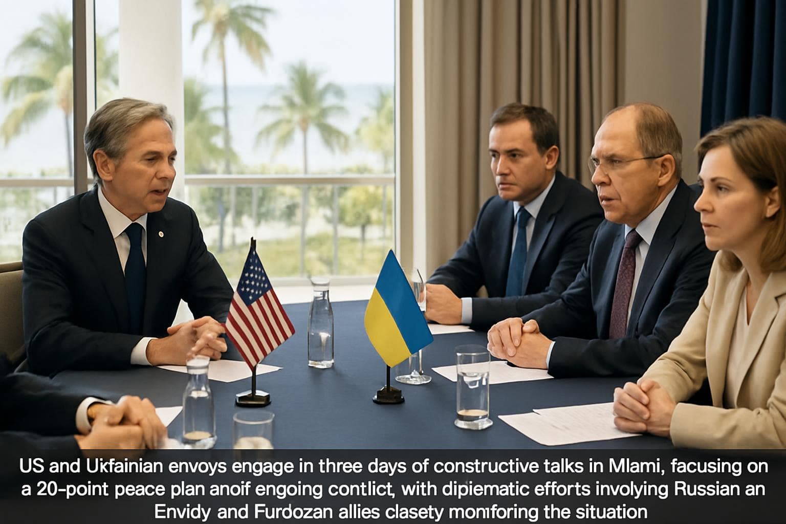 US and Ukrainian envoys in diplomatic talks in Miami