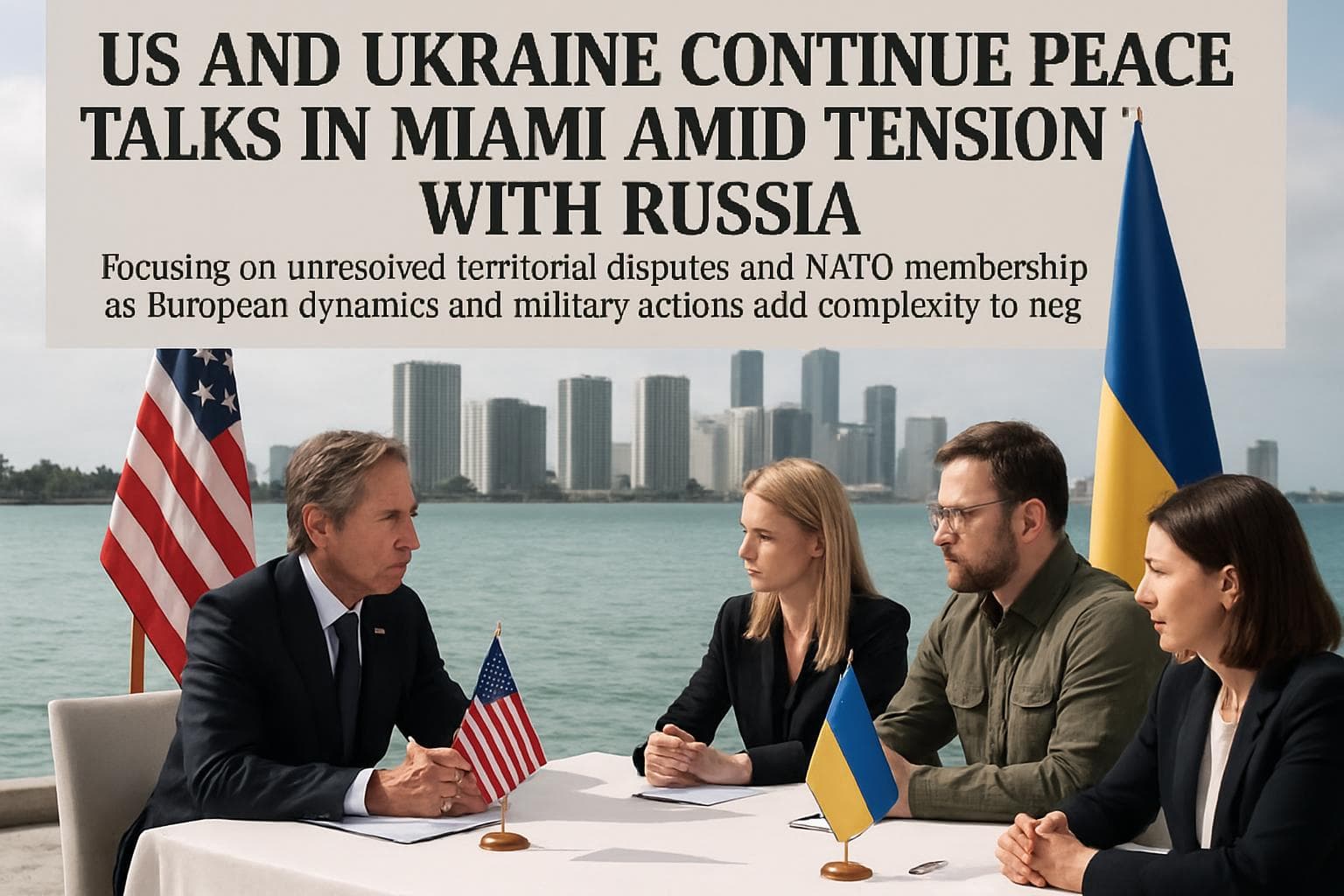 US and Ukraine officials in Miami peace talks