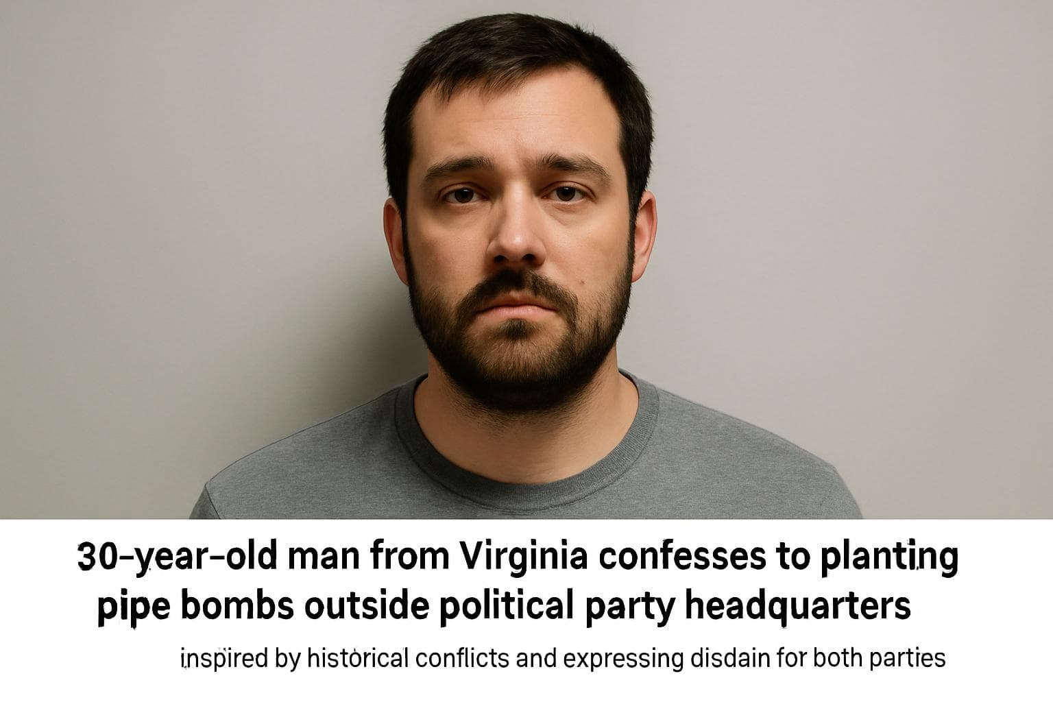 Man confessing to planting pipe bombs outside party headquarters