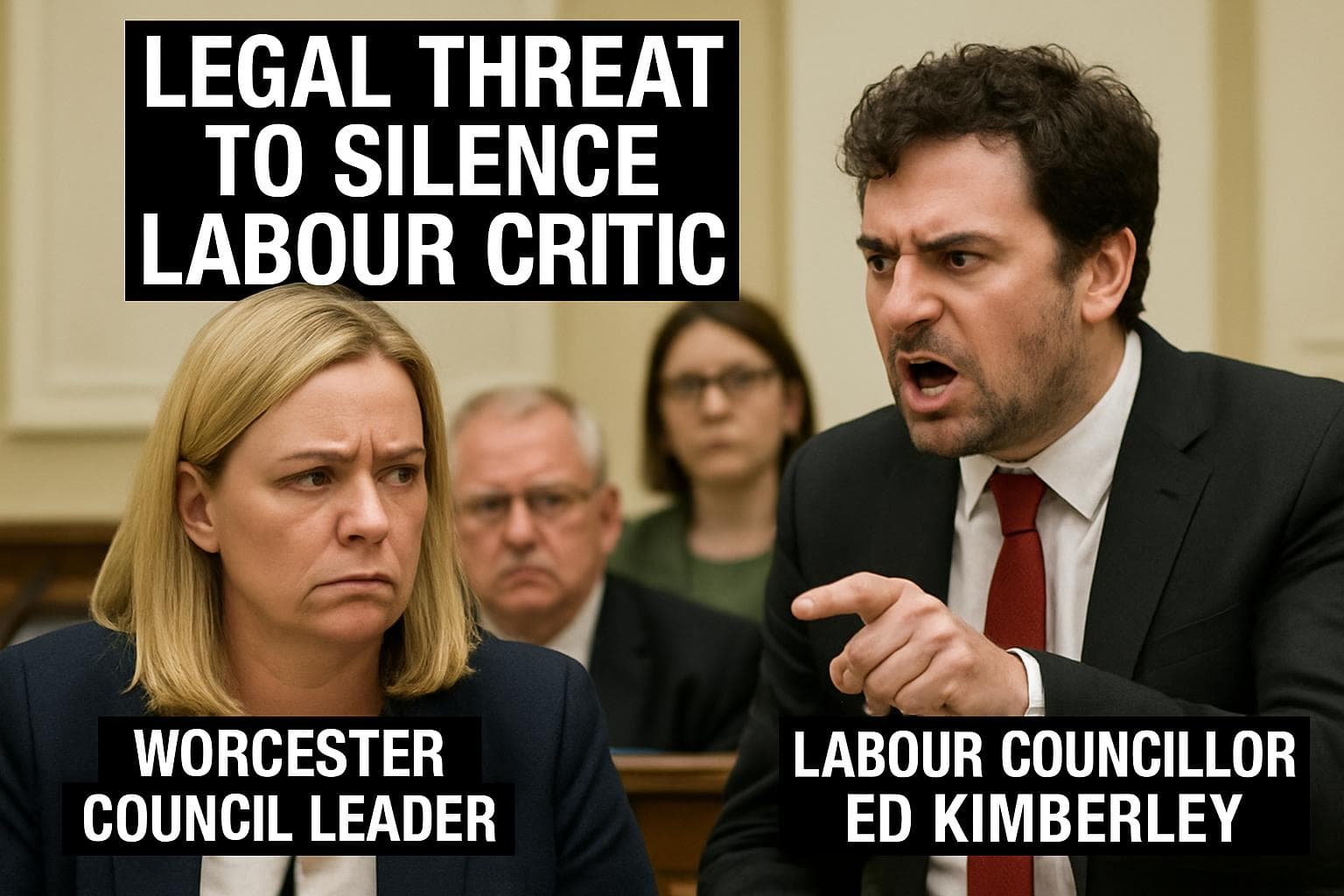 Worcester council leader Jo Monk in political confrontation