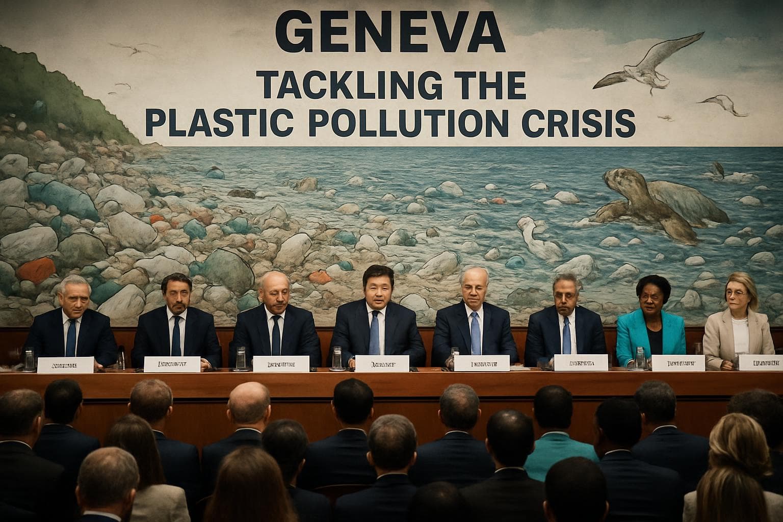 World leaders meeting in Geneva about plastic pollution