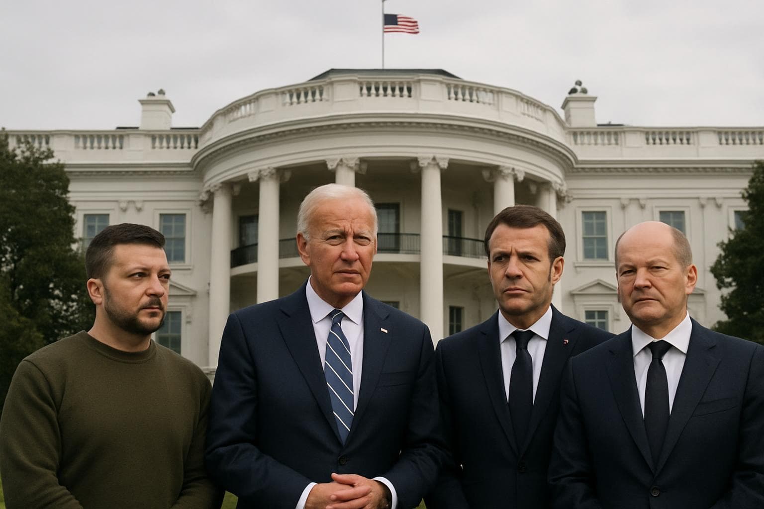 World leaders meeting at the White House for peace talks