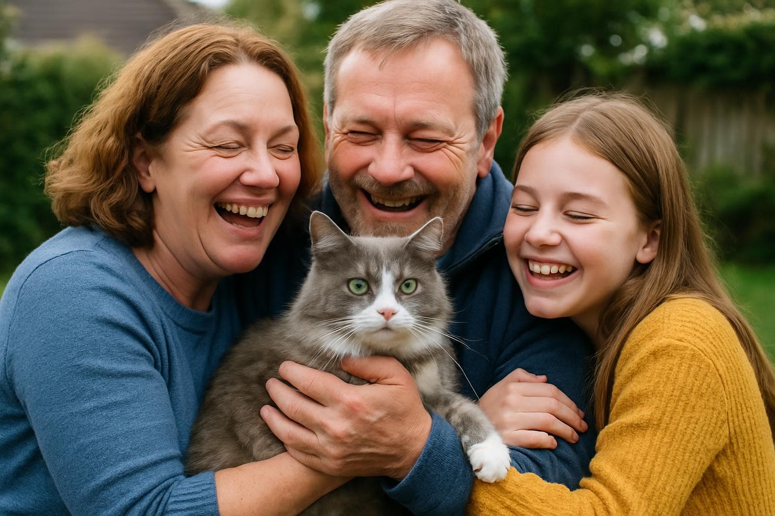 Yorkshire family reunited with their cat Nora